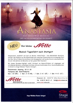 ANASTASIA - Das Broadway Musical in Stuttgart.